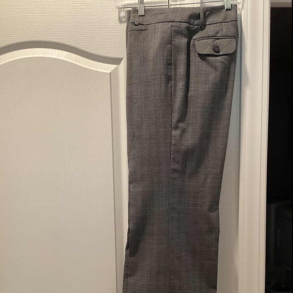 ANN TAYLOR CUFF LONG TROUSER ( Color: Grey Tweed like Material) NWOT
